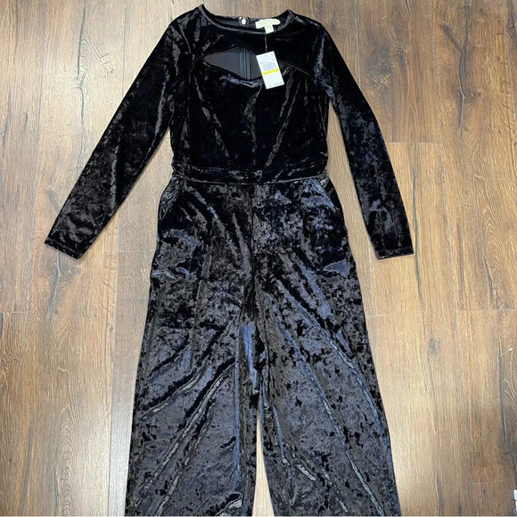 🆕 Michael Kors Velvet Jumpsuit SZ MED - Picture 4 of 8